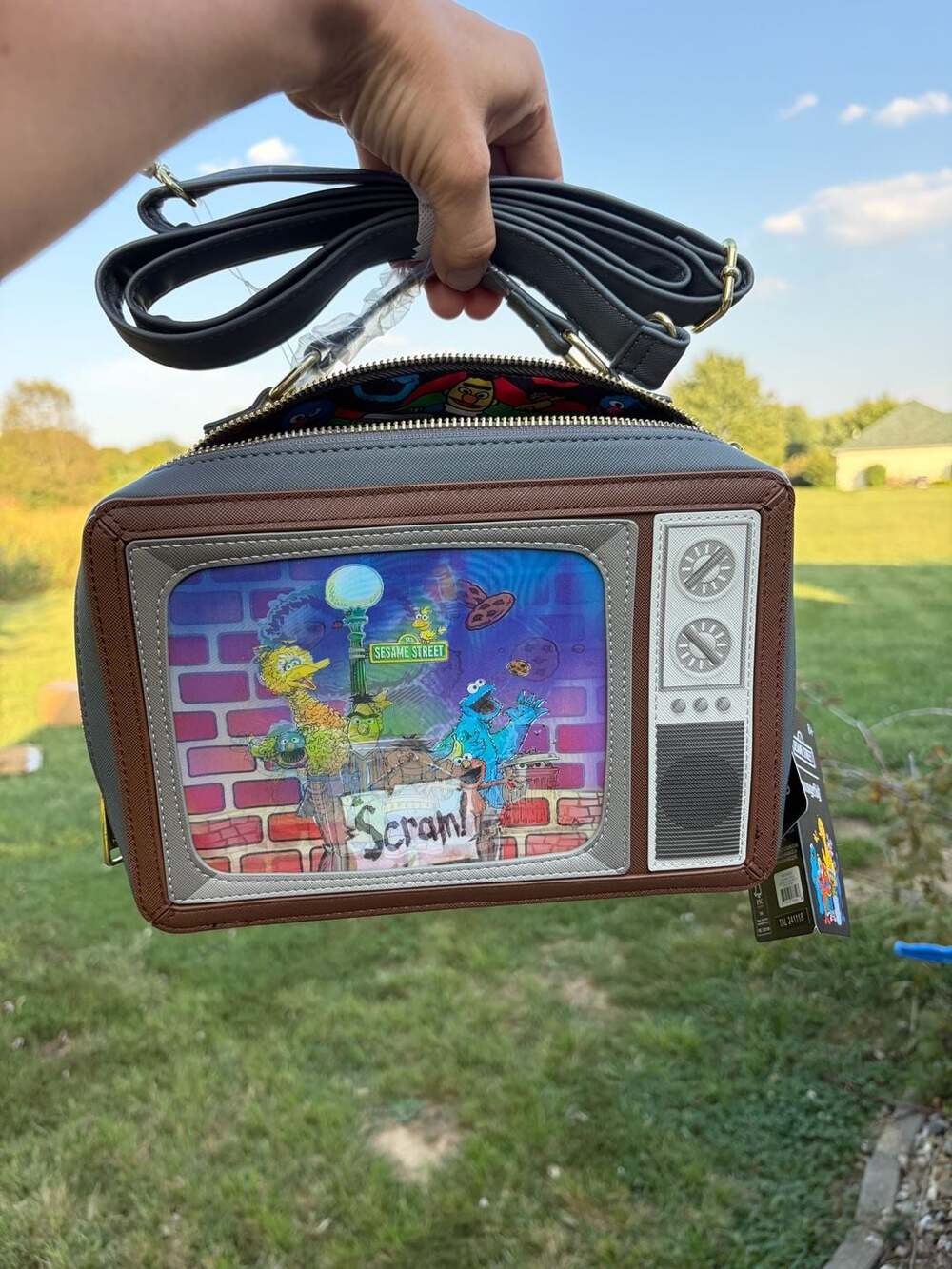 Loungefly Sesame Street Retro TV Crossbody Bag